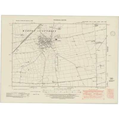 1938 Map of Lincolnshire XXXVI.NW, 1948 Print