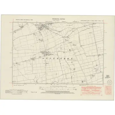 1948 Map of Lincolnshire XXXVI.SE, 1950 Print