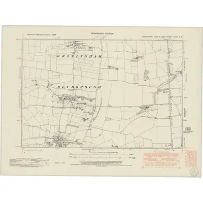 1948 Map of Lincolnshire XXXVI.SW, 1950 Print
