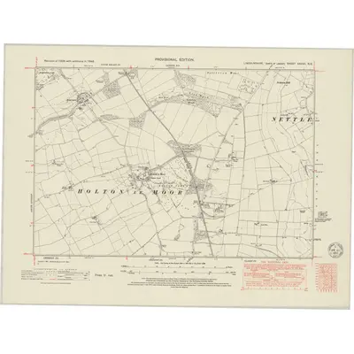 1948 Map of Lincolnshire XXXVII.NE, 1950 Print