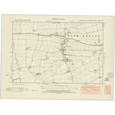 1948 Map of Lincolnshire XXXVII.NW, 1950 Print