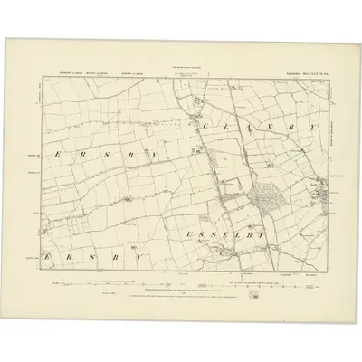 1886 Map of Lincolnshire XXXVII.SE