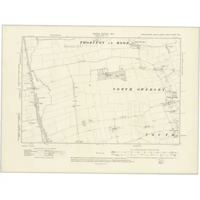 1905 Map of Lincolnshire XXXVII.SW, 1907 Print