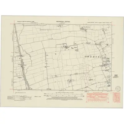 1948 Map of Lincolnshire XXXVII.SW, 1950 Print