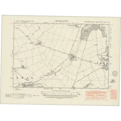 1948 Map of Lincolnshire XXXVIII.NE, 1951 Print