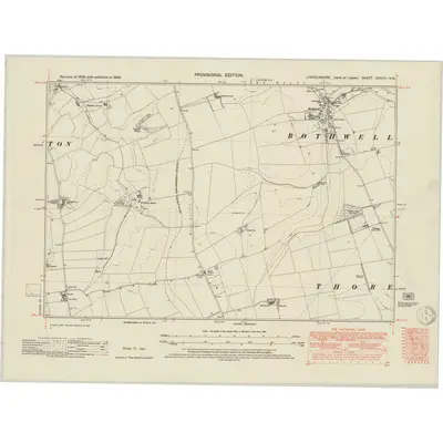 1948 Map of Lincolnshire XXXVIII.NW, 1950 Print