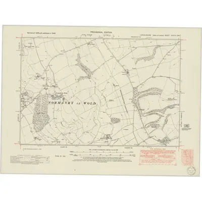 1948 Map of Lincolnshire XXXVIII.SW, 1950 Print