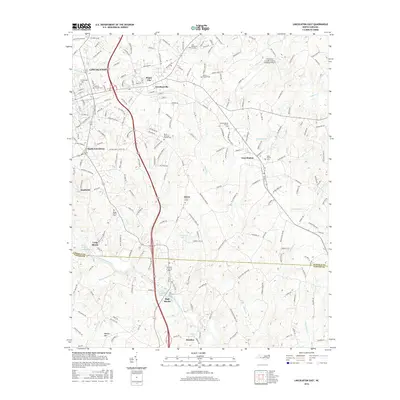 2016 Map of Lincolnton East, 2016 Print