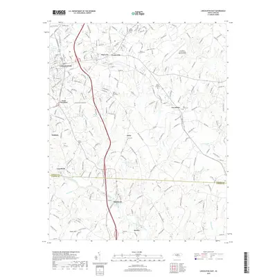 2019 Map of Lincolnton East, 2019 Print