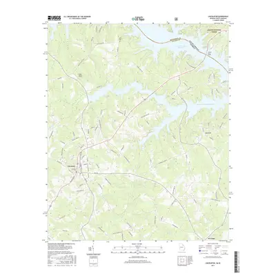2017 Map of Lincolnton, 2017 Print