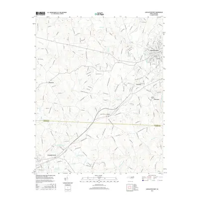 2016 Map of Lincolnton West, 2016 Print
