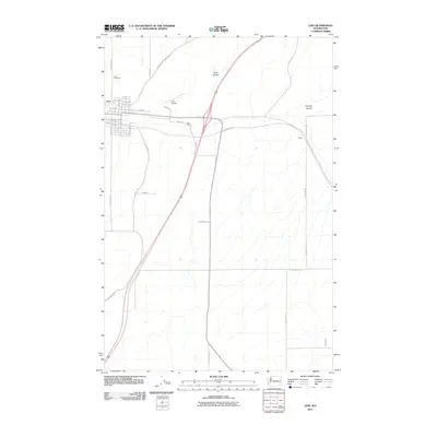 2011 Map of Lind, 2011 Print
