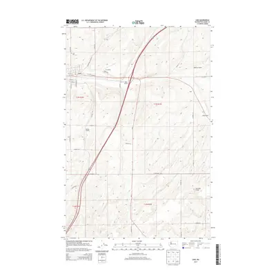 2014 Map of Lind, 2014 Print