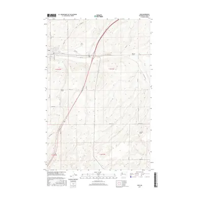 2017 Map of Lind, 2017 Print
