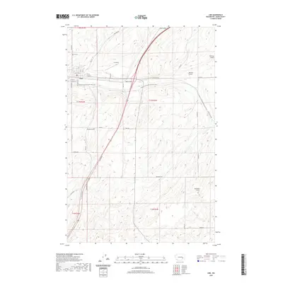 2020 Map of Lind, 2020 Print