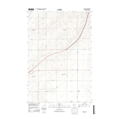 2013 Map of Lind SW, 2013 Print