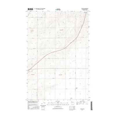 2017 Map of Lind SW, 2017 Print