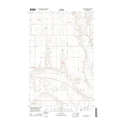 2014 Map of Lindeke Coulee, 2014 Print