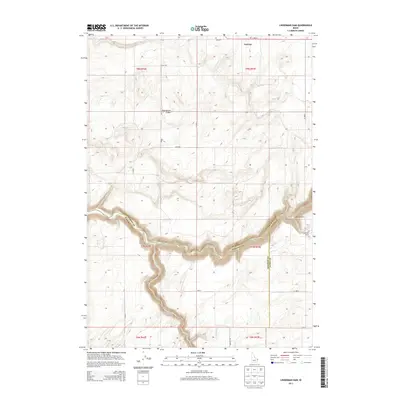 2013 Map of Linderman Dam, 2013 Print
