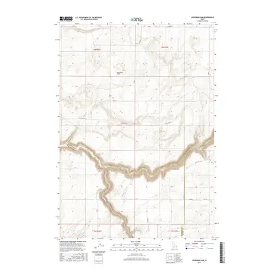2017 Map of Linderman Dam, 2017 Print