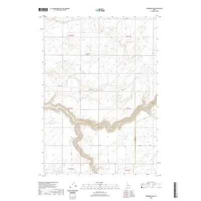 2020 Map of Linderman Dam, 2020 Print