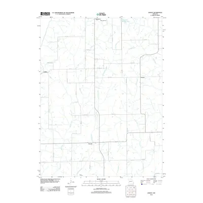 2012 Map of Lindley, 2012 Print