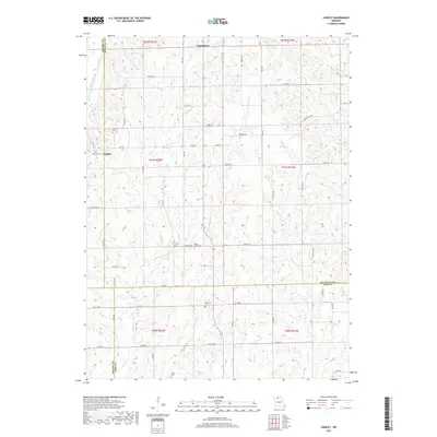 2017 Map of Lindley, 2017 Print