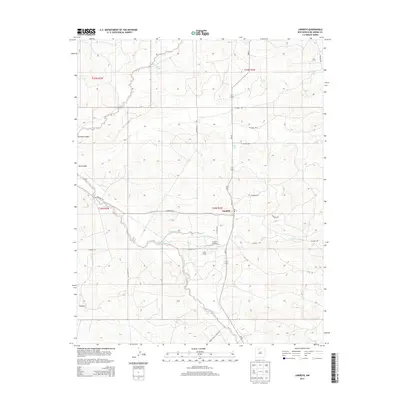 2013 Map of Lindrith, 2013 Print