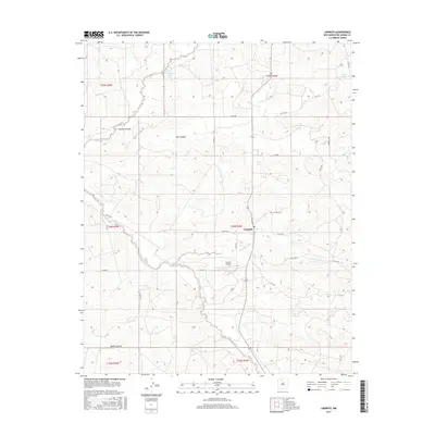 2017 Map of Lindrith, 2017 Print
