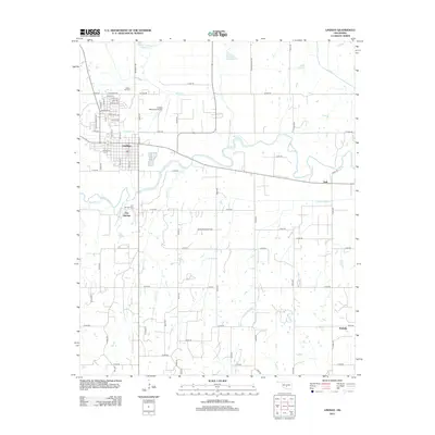 2012 Map of Lindsay, 2012 Print