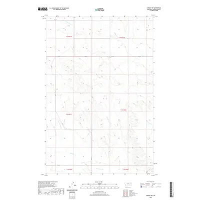 2020 Map of Lindsay SW, 2020 Print