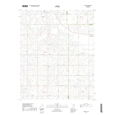 2018 Map of Lindsay SW, 2018 Print