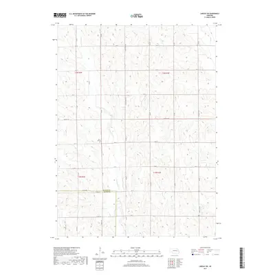 2017 Map of Lindsay SW, 2017 Print