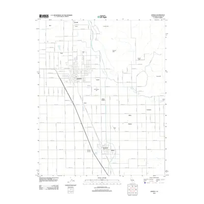 2012 Map of Lindsay, 2012 Print