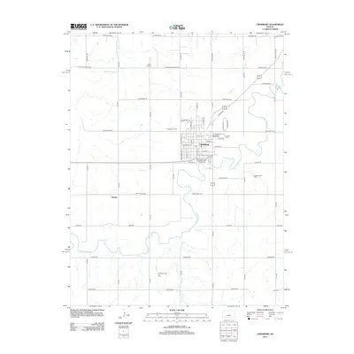 2012 Map of Lindsborg, 2012 Print