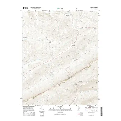 2014 Map of Lindside, 2014 Print
