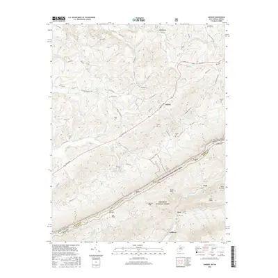 2016 Map of Lindside, 2016 Print