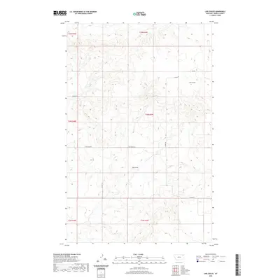 2020 Map of Line Coulee, 2020 Print