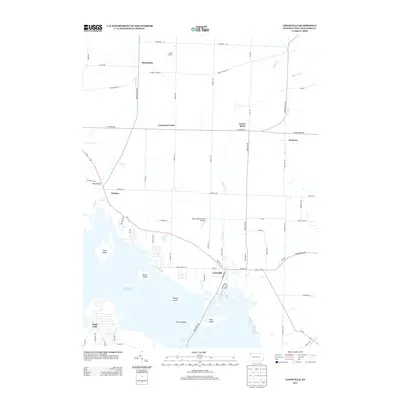 2013 Map of Linesville, 2013 Print