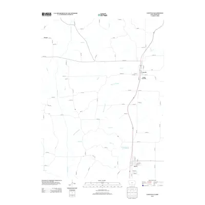 2013 Map of Lineville, 2013 Print