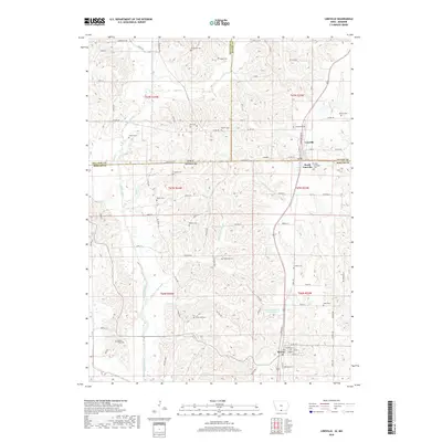 2018 Map of Lineville, 2018 Print