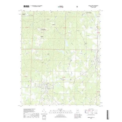 2018 Map of Lineville West, 2018 Print