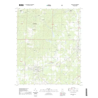 2021 Map of Lineville West, 2021 Print