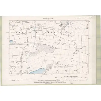 1895 Map of Linlithgowshire Sheet I.SE, 1897 Print