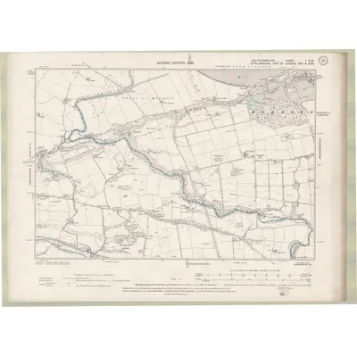 1895 Map of Linlithgowshire Sheet I.SW, 1898 Print