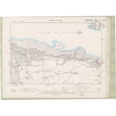 1895 Map of Linlithgowshire Sheet II.SE, 1897 Print