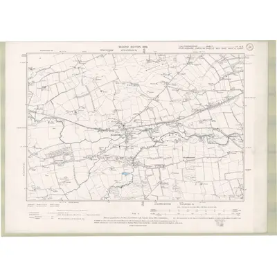 1896 Map of Linlithgowshire Sheet IV.SE, 1899 Print