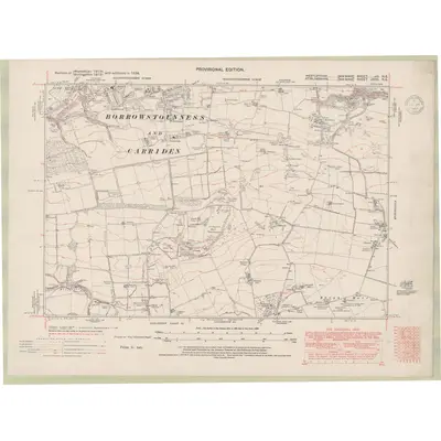 1938 Map of Linlithgowshire Sheet nIII.NE, 1948 Print