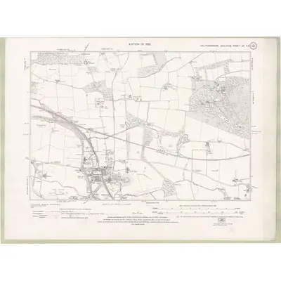 1914 Map of Linlithgowshire Sheet nIV.SE, 1922 Print