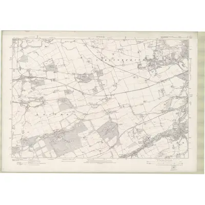 1914 Map of Linlithgowshire Sheet nIX, 1923 Print